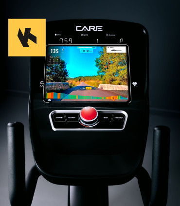 Vélo semi allongé ROADSTER LED auto-alimenté - CARE - ergomètre connecté