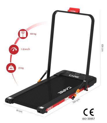 Tapis de marche - 8km/h - CARE - JOG 8 FBA