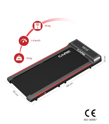 Tapis de marche - 6km/h - CARE - JOG 6 - FBA
