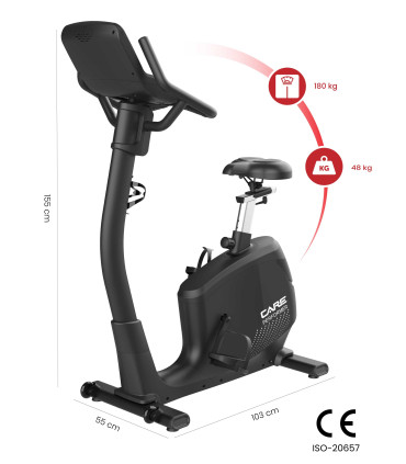 Vélo auto-alimenté - PERFORMER TFT - CARE - ergomètre connecté