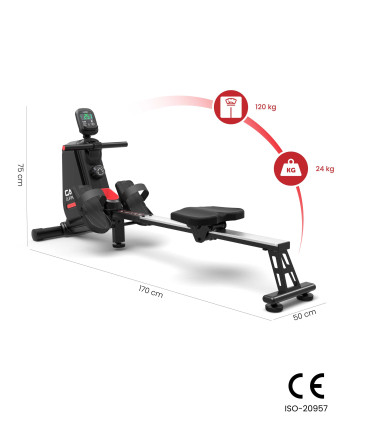 Rameur CARE - CLIPPER - manuel et connecté