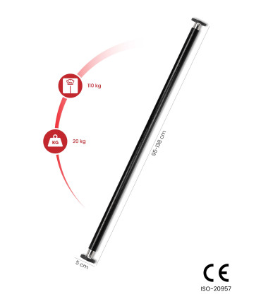 Barre d'appartement (95 à 138 cm) - CARE