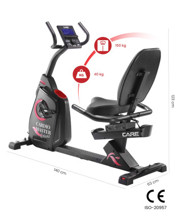 Vélo semi allongé - CARE - CARDIO MASTER DELUXE - Reconditionné