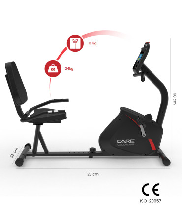 Vélo semi allongé - CARDIO MASTER connecté - FBA
