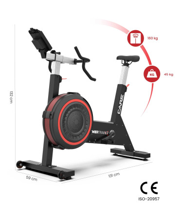 Vélo d'appartement à air - CARE - POWER TRAINER - connecté