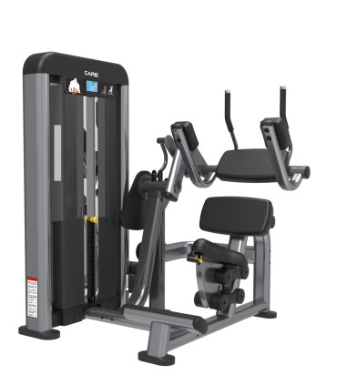 Machine Abdominaux PRO - CARE - Crunch assis à charge guidée