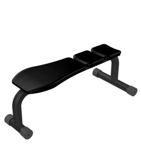 Banc Plat de musculation PRO - CARE - Acier renforcé et sellerie confort