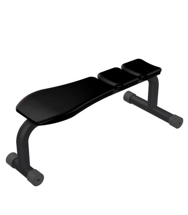 Banc Plat de musculation PRO - CARE - Acier renforcé et sellerie confort