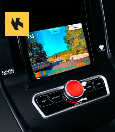 Vélo semi allongé ROADSTER TFT auto-alimenté CARE - ergomètre connecté - Reconditionné