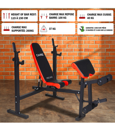 Banc de musculation - Pro max