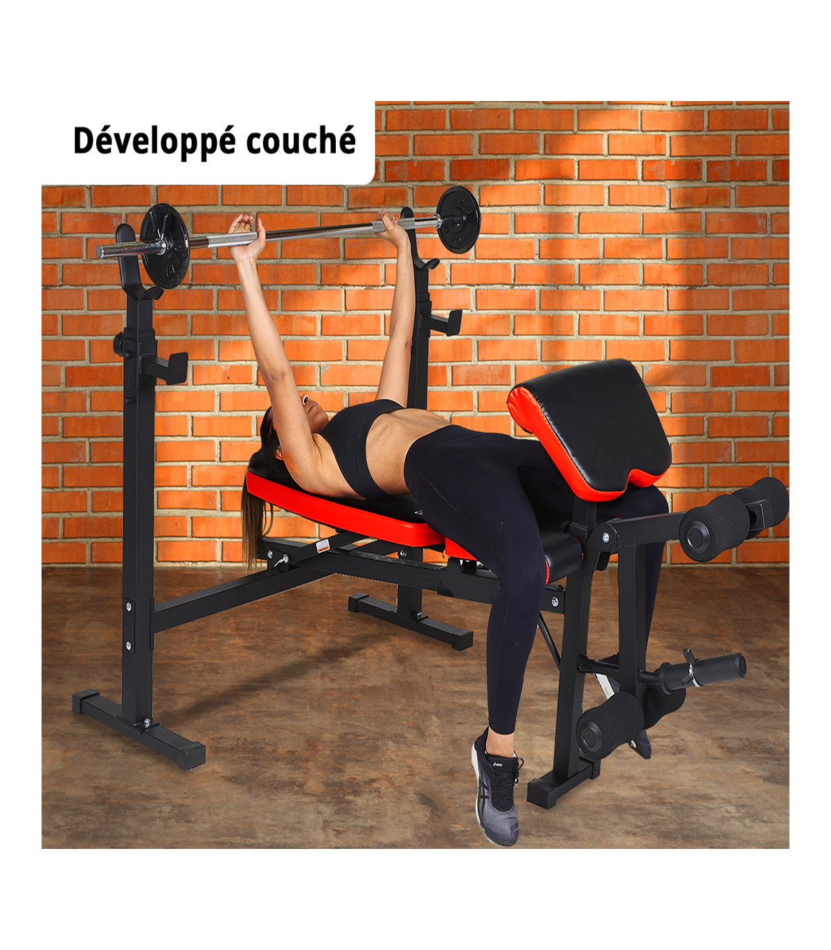 Banc de musculation professionnel ajustable