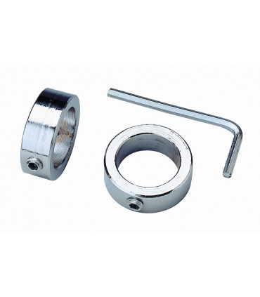 Bague acier chromée avec clef - CARE