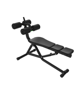 Banc de musculation pliable abdominaux et dorsaux/foldable abdominal and  back weight training bench With 2 dumbbells + 2 training ropes FR