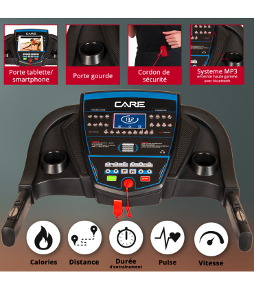 Tapis de course Connecté - CT-5584 - 18km/h - Reconditionné