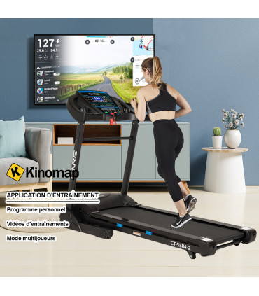 Tapis de course Connecté - CT-5584 - 18km/h - Reconditionné