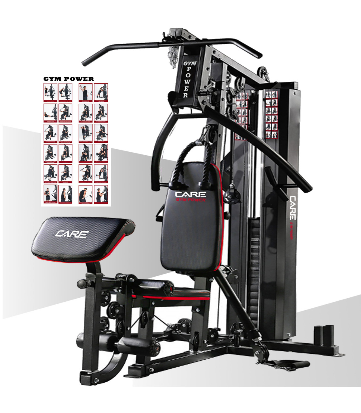 Machine de musculation complète et polyvalente pour home gym