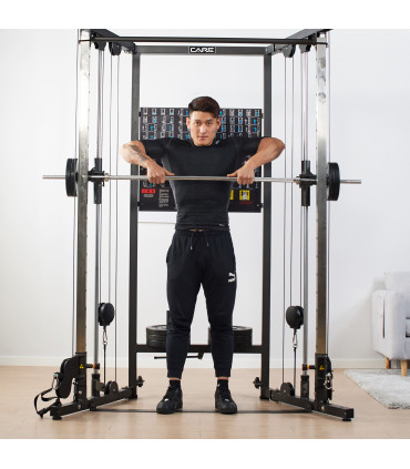 Station de musculation pliante double poulie – CARE – premium line