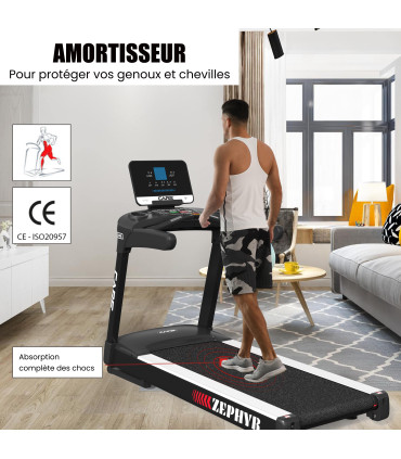 Tapis de course professionnel - 24km/h - CARE - ZEPHYR