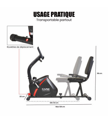 Vélo d'appartement - CARDIO MASTER -FBA - connecté