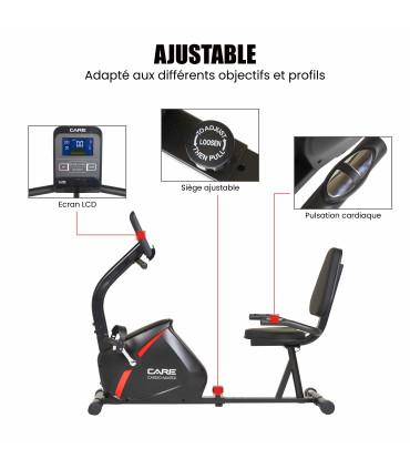 Vélo d'appartement - CARDIO MASTER -FBA - connecté