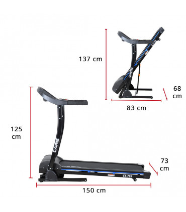 Tapis de course connecté - 16km/h - CARE -FBA- CT-705-2 - KINOMAP