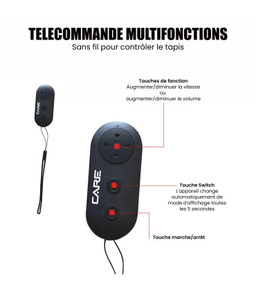 Tapis de marche - 6km/h - CARE - CT-910 - Reconditionné