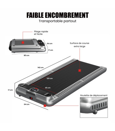 Tapis de marche - 6km/h - CARE - CT-910 - Reconditionné