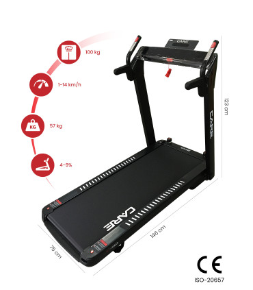 Tapis de course connecté - 14km/h - CARE - CT-962 - KINOMAP - FBA
