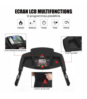 Tapis de course connecté - 16km/h - CARE - CT-5588-2 - KINOMAP - FBA-DE