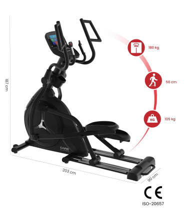 Vélo elliptique ELLIPTER FD écran TFT - CARE - ergomètre connecté