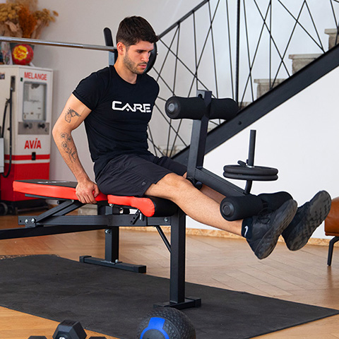 Banc de musculation pour abdominaux pliable pour entrainement home-gym